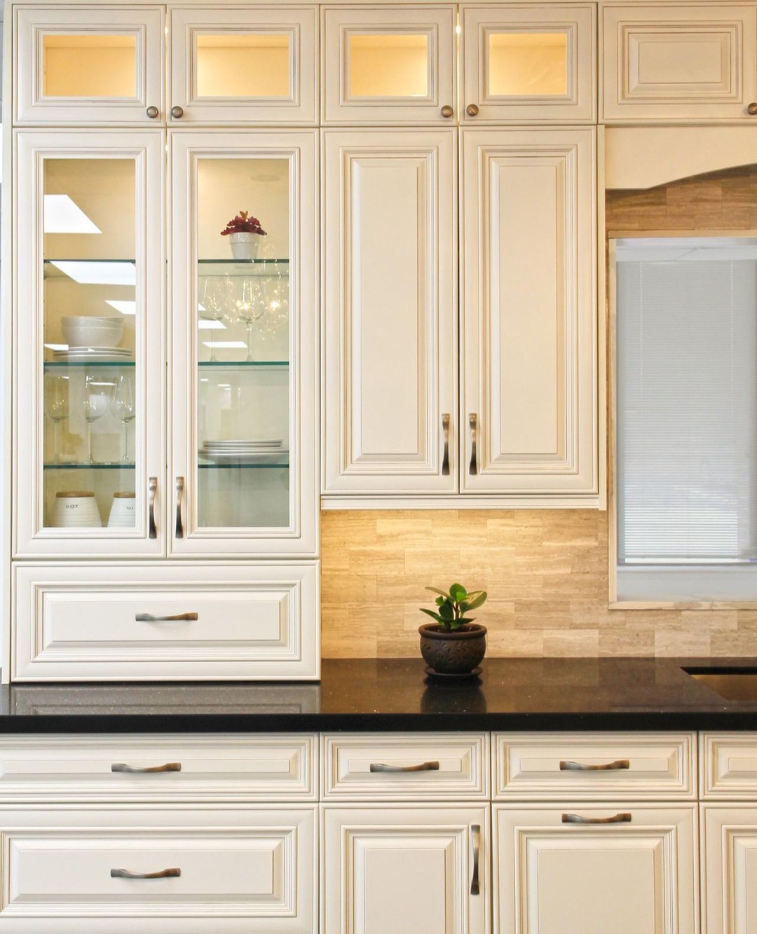 Cream Kitchen with Contrasting Island